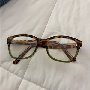 Tortoise Shell and Green Women's Glasses